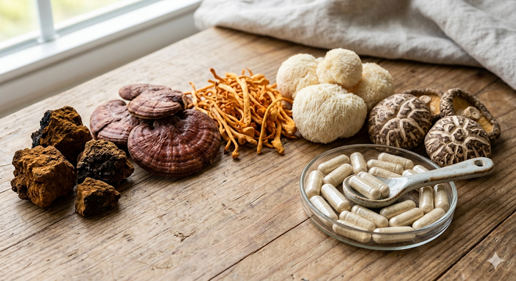 10 Mushroom Complex + Ashwagandha 250mg Capsules